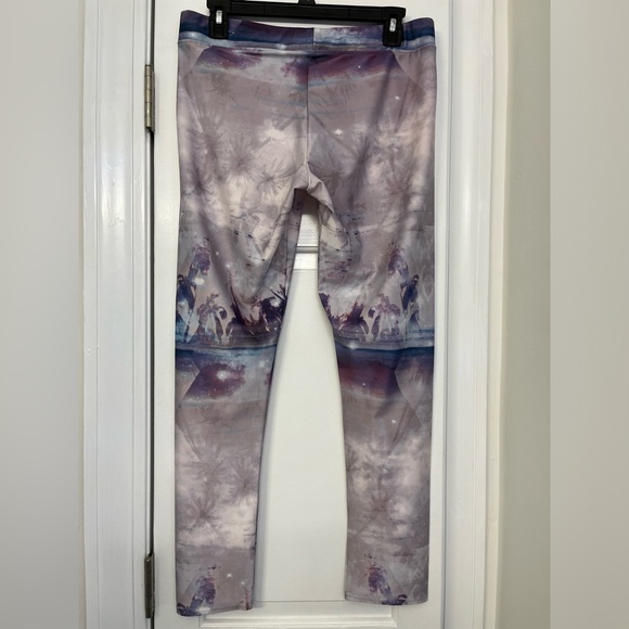 American Eagle• Marbled Purple White Hi-Rise Leggings, Size L, EUC - Picture 5 of 11